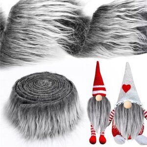 Faux Fur Fabric Christmas Fluffy Fuzzy Craft Fake Fur Cuts Shaggy Synthetic